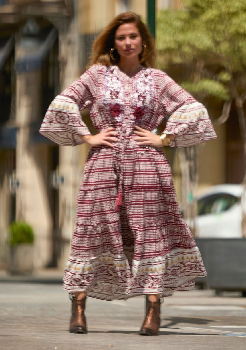 ibBan Women's Long Tunic Cheka | Artisan | One Size
