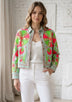 Women's Artisan Hand Embroidery Canvas Jacket - Meliah