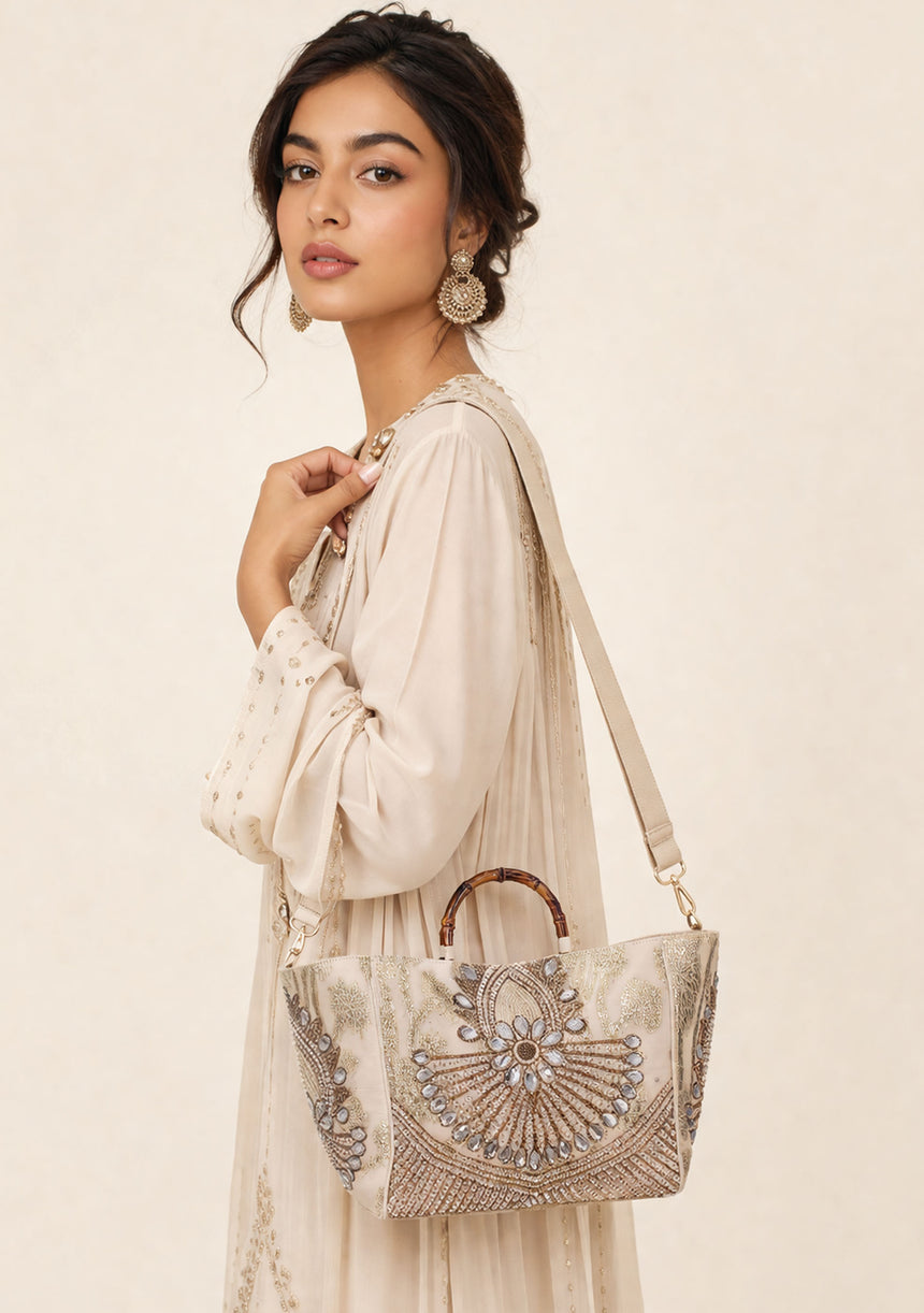 Bolso de lona bordado para mujer - Varsha
