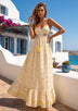 ibBan Women's Hand Embroidered Sleeveless  Dress - Adiba