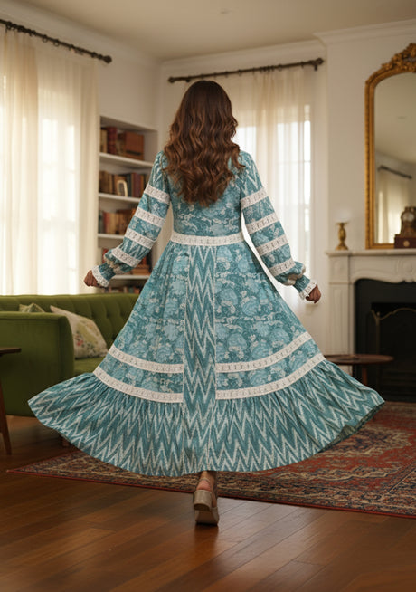 Ibban Cotton Summer Long Dress -Raya