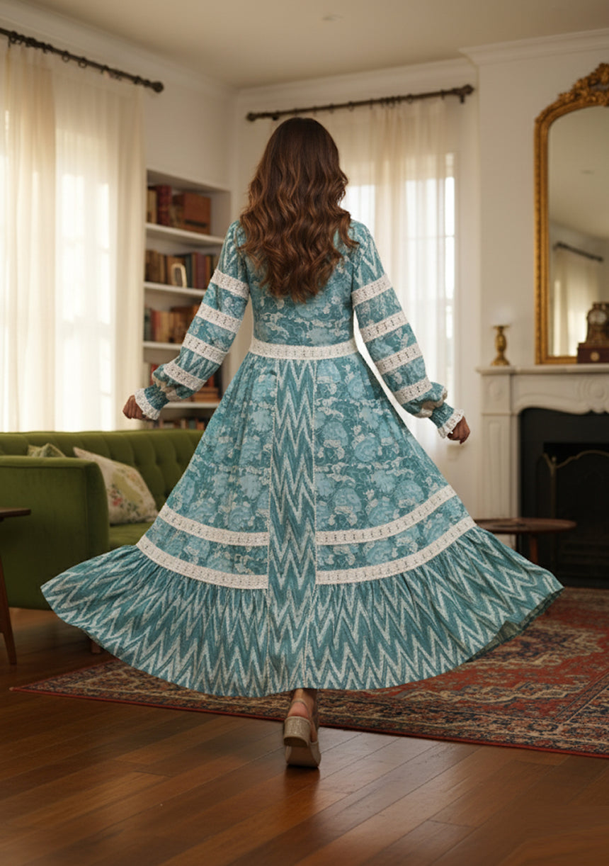 Ibban Cotton Summer Long Dress -Raya