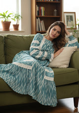 Ibban Cotton Summer Long Dress -Raya