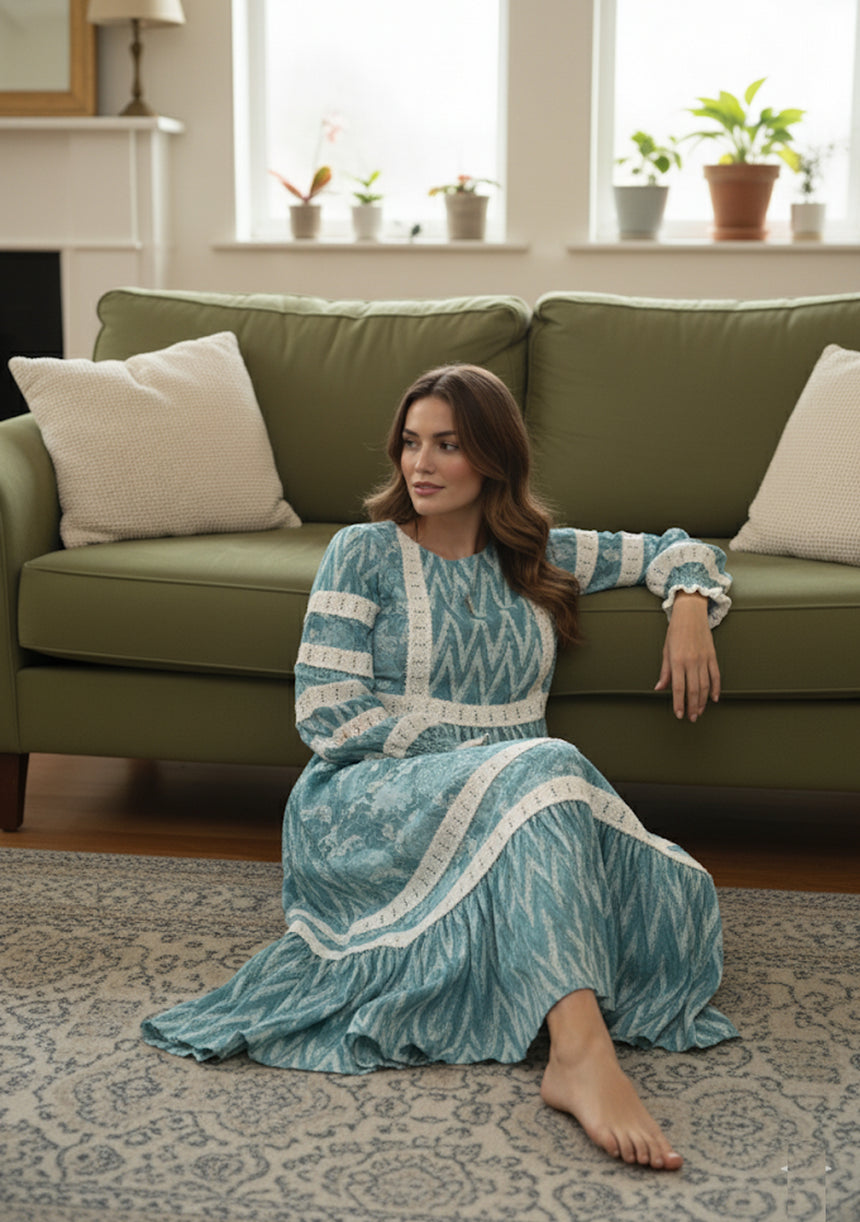 Ibban Cotton Summer Long Dress -Raya