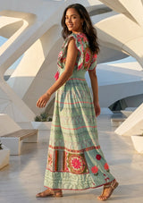 ibBan Hand Embroidered Long Dress | Luxury Bohemian Long Dress - Orla