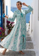 ibBan Printed Cotton Maxi Dress | Premium Women's Boho Resort Dress - Afra Long Dress