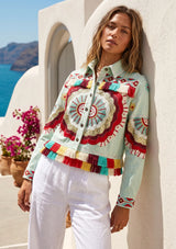 ibBan Hand Embroidered Summer Jacket for Women | Artisan Luxury Fashion - Sara