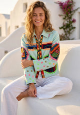 Designer Embroidered Cotton Canvas Jacket for Women | ibBan Collection - Ania