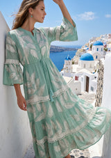 ibBan Hand Embroidered Long Tunic Dress - Livia Long Tunic
