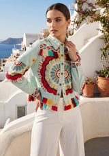 ibBan Hand Embroidered Summer Jacket for Women | Artisan Luxury Fashion - Sara