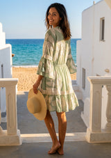 ibBan Hand Embroidered Short Tunic | Cotton Voile Dress - Livia Short Tunic