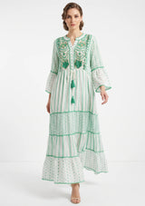 Tunique longue femme ibBan Basima | Paillettes sur toute la longueur | Occasion spéciale | Taille unique