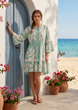 ibBan Hand Embroidered Short Tunic | Cotton Voile Dress - Livia Short Tunic
