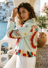 ibBan Hand Embroidered Summer Jacket for Women | Artisan Luxury Fashion - Sara
