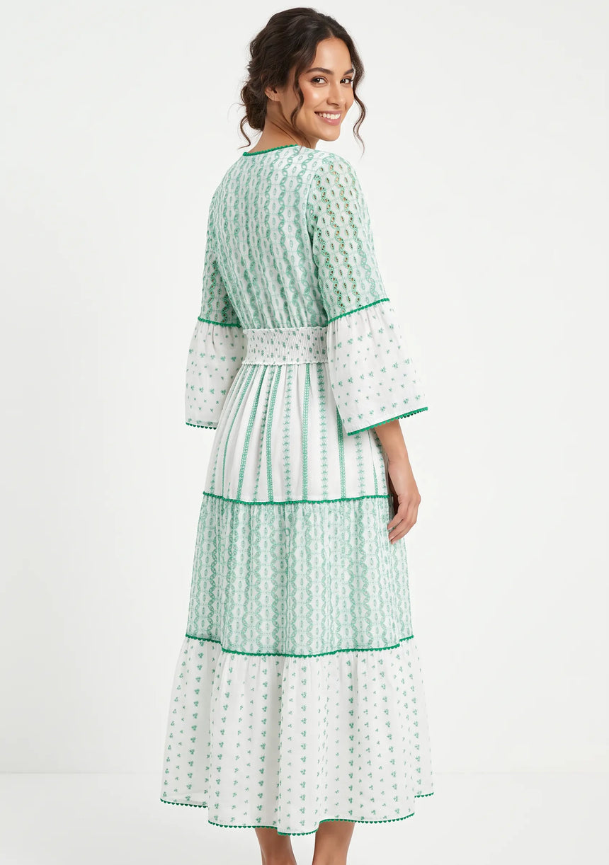 ibBan Robe longue Basima pour femme | Paillettes sur toute la longueur | Occasion spéciale | Taille unique