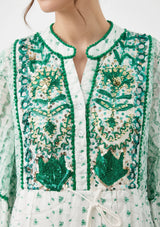 Tunique Courte Femme ibBan Basima | Dentelle Pailletée | Occasion Spéciale | Taille Unique