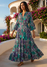 ibBan Premium Printed Cotton Long Tunic Dress -Lara Tunic