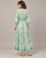 Mayra Long Dress - Hand-Embroidered Cotton