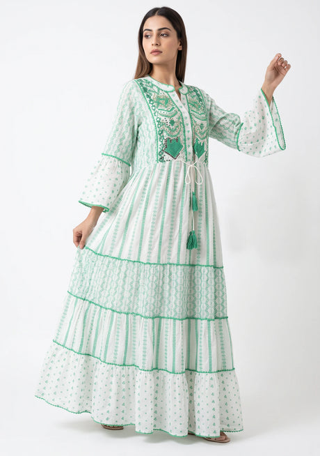 Tunique longue femme ibBan Basima | Paillettes sur toute la longueur | Occasion spéciale | Taille unique