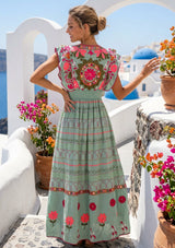 ibBan Hand Embroidered Long Dress | Luxury Bohemian Long Dress - Orla