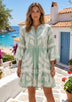 ibBan Hand Embroidered Short Tunic | Cotton Voile Dress - Livia Short Tunic