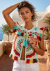 Luxury Embroidered Women's Gilet | Designer Summer Collection | ibBan - Sara