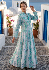 ibBan Printed Cotton Maxi Dress | Premium Women's Boho Resort Dress - Afra Long Dress