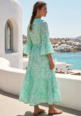 ibBan Hand-Embroidered Cotton Viscose Maxi Dress - Samaya