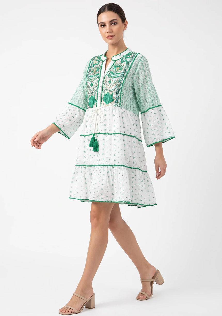 Tunique Courte Femme ibBan Basima | Dentelle Pailletée | Occasion Spéciale | Taille Unique