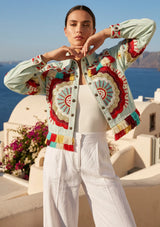 ibBan Hand Embroidered Summer Jacket for Women | Artisan Luxury Fashion - Sara
