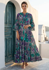 ibBan Premium Printed Cotton Long Tunic Dress -Lara Tunic