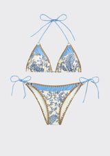 Conjunto de bikini estampado para mujer con tirantes ajustables - Sugar