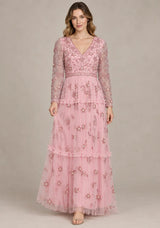 ibBan Women’s Party Long Dress with Hand Embroider -Raneem