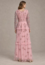 ibBan Women’s Party Long Dress with Hand Embroider -Raneem