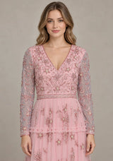 ibBan Women’s Party Long Dress with Hand Embroider -Raneem