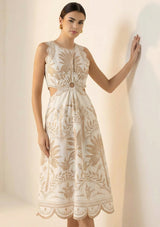 Vestido largo de algodón para mujer - Rifat