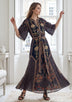 ibBan Women’s Printed Cotton  Long Dress One Size -Shyana