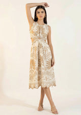 Vestido largo de algodón para mujer - Rifat