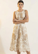 Vestido largo de algodón para mujer - Rifat