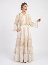 Tunique longue femme ibBan Basima | Paillettes sur toute la longueur | Occasion spéciale | Taille unique