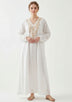 Vestido largo de algodón para mujer - Leefa