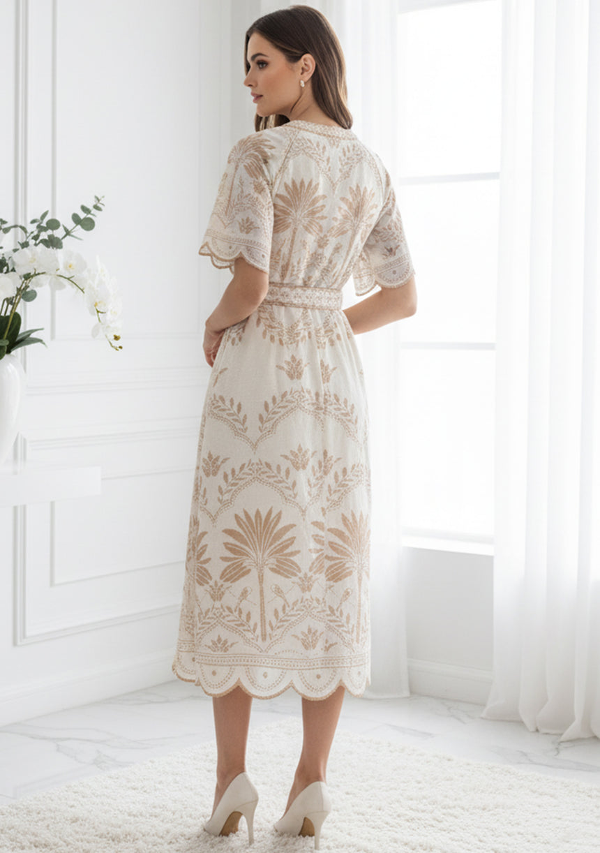 Vestido largo de algodón para mujer - Rifat