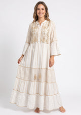 Tunique longue femme ibBan Basima | Paillettes sur toute la longueur | Occasion spéciale | Taille unique