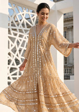 ibBan Hand Embroidered Cotton Maxi Dress | Luxury Boho Resort -Fabiya