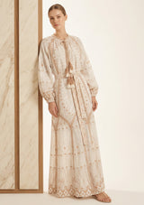 Maxivestido de algodón para mujer - Meerab