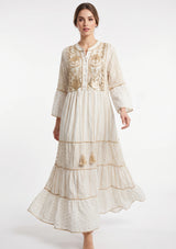 Tunique longue femme ibBan Basima | Paillettes sur toute la longueur | Occasion spéciale | Taille unique