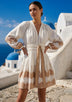 ibBan Cotton Short Dress with Hand Embroidery | Women's Dress -Hira