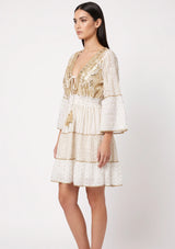 Robe courte femme ibBan Basima | Dentelle à paillettes | Occasion spéciale | Taille unique
