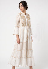 Tunique longue femme ibBan Basima | Paillettes sur toute la longueur | Occasion spéciale | Taille unique