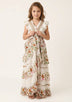Girls' Cotton long dress V-Neck - Jelisha